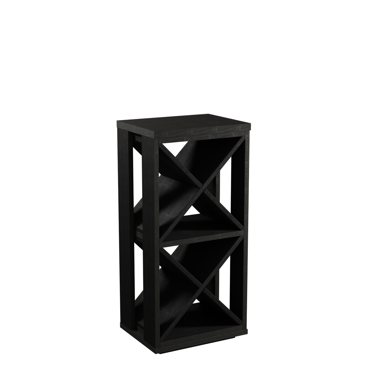 Sorrells: 18 Bottle Solid Red Wood Cube Rack BS/AV24