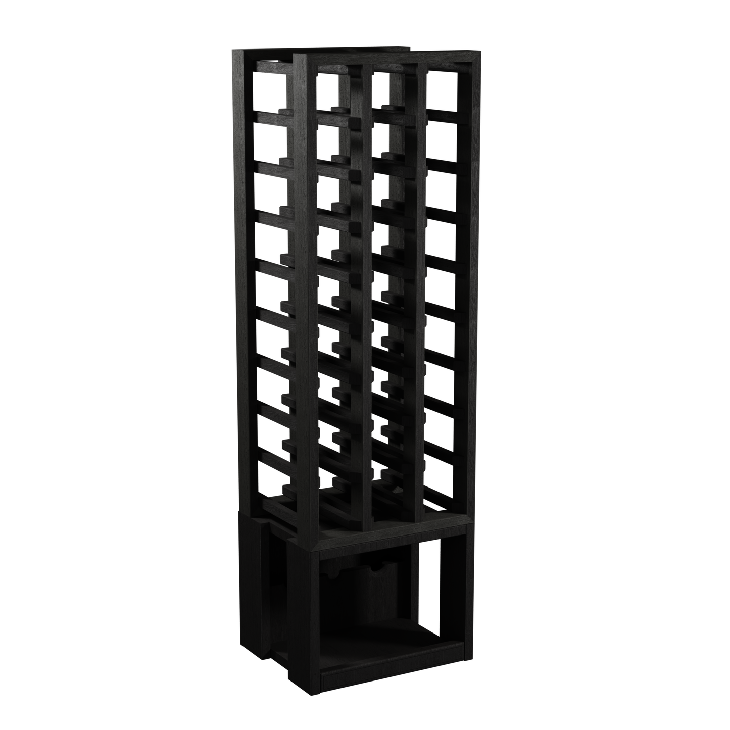 Sorrells: 30 Bottle Triple Angled Solid Red Wood Wine Rack TS/WD30