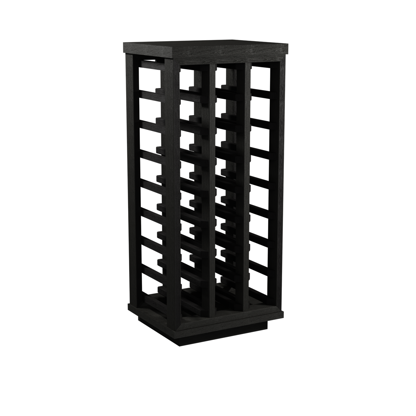 Sorrells: 24 Bottle Solid Red Wood Wine Rack BS/SR24