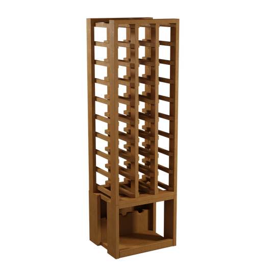 Sorrells: 30 Bottle Triple Angled Solid Red Wood Wine Rack TS/WD30