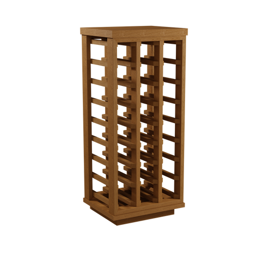 Sorrells: 24 Bottle Solid Red Wood Wine Rack BS/SR24