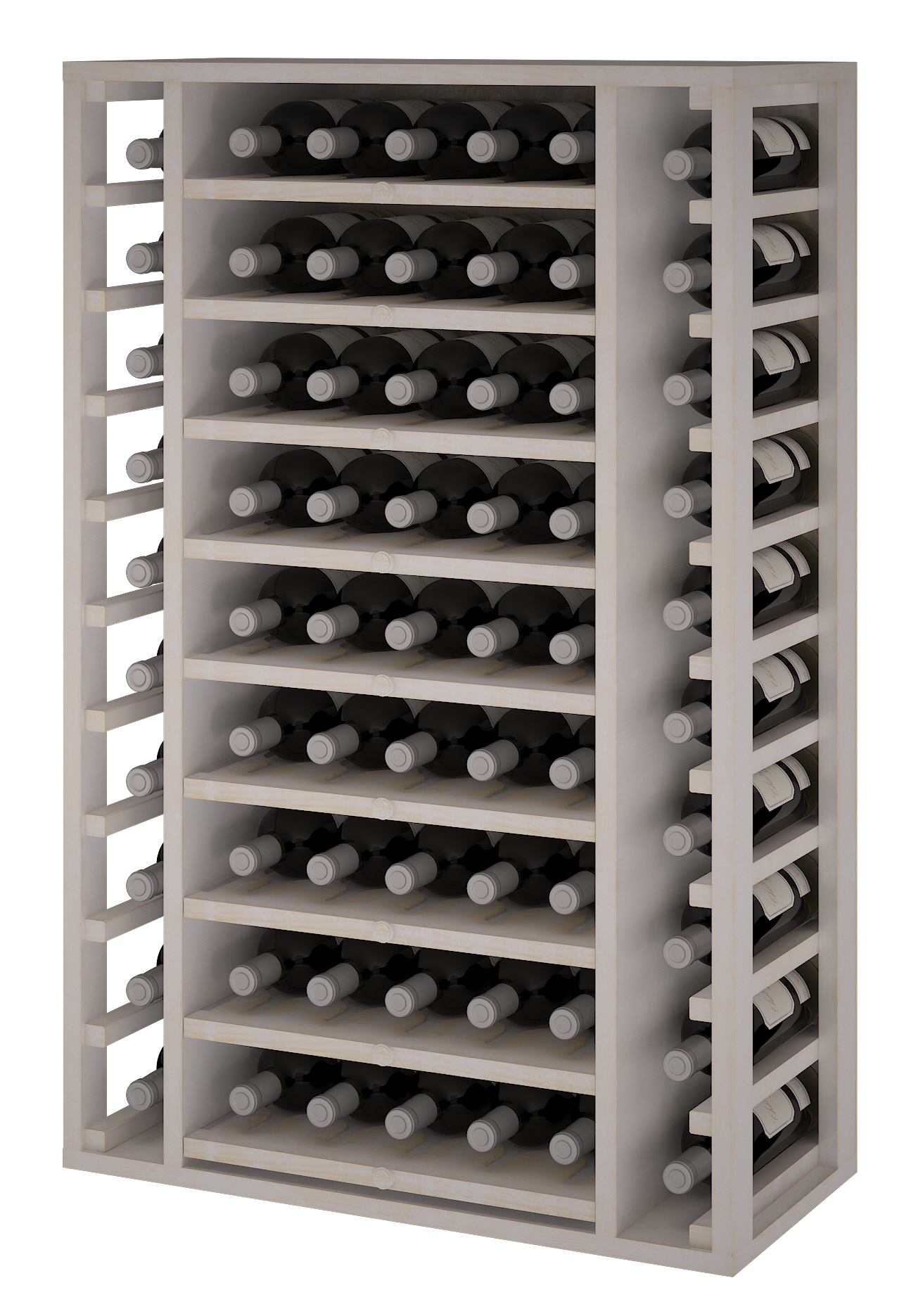 Xi: Coloured Pine 65 Bottle Capacity Wine Rack