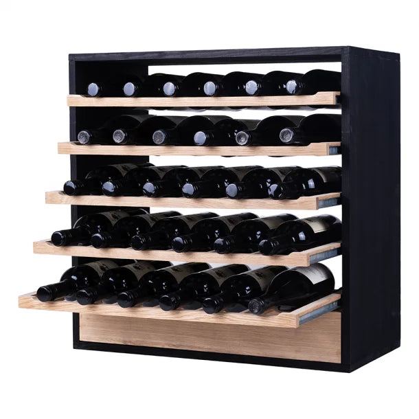 Xi: 30 Bottle Capacity Dark and Light Oak Wine Storage Rack