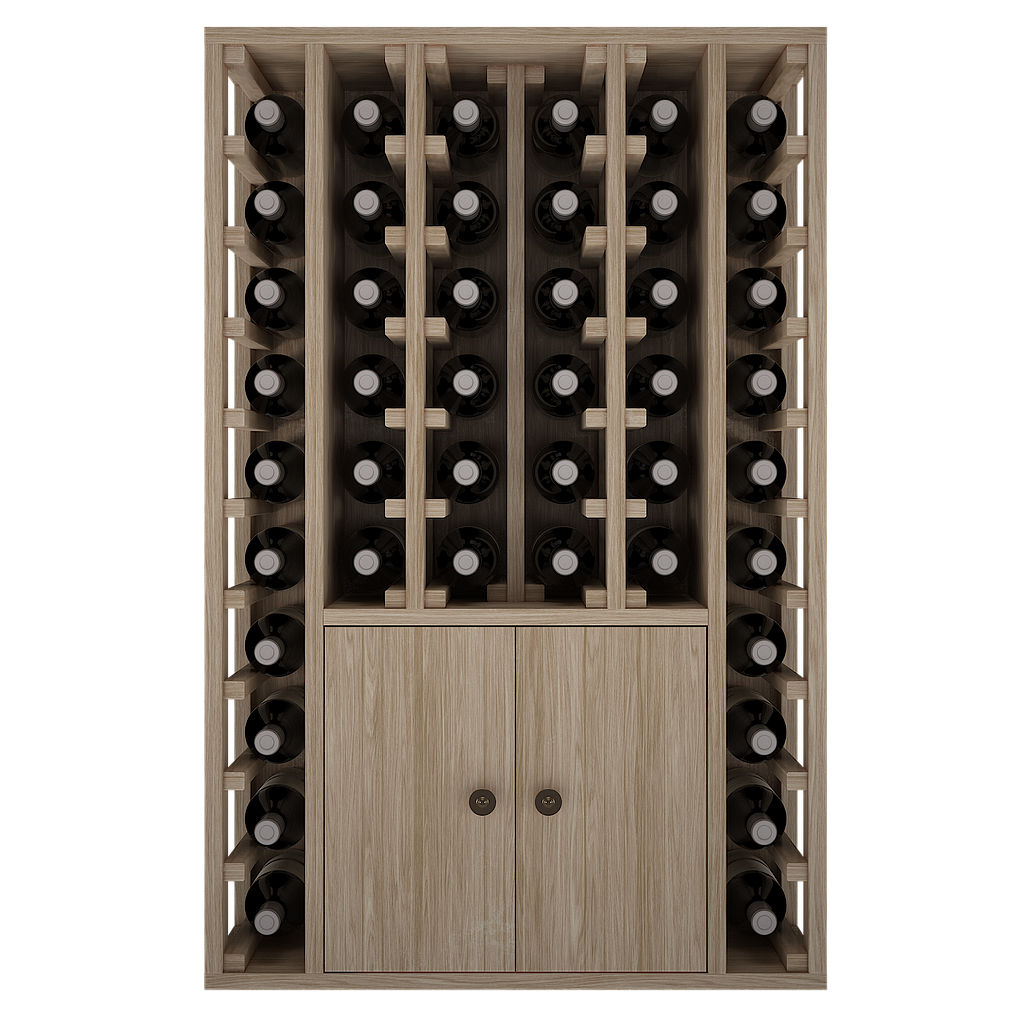 Xi: 44 Bottle Capacity Wine Rack With Storage Compartment