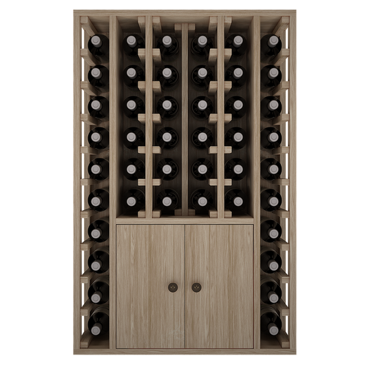 Xi: 44 Bottle Capacity Wine Rack With Storage Compartment