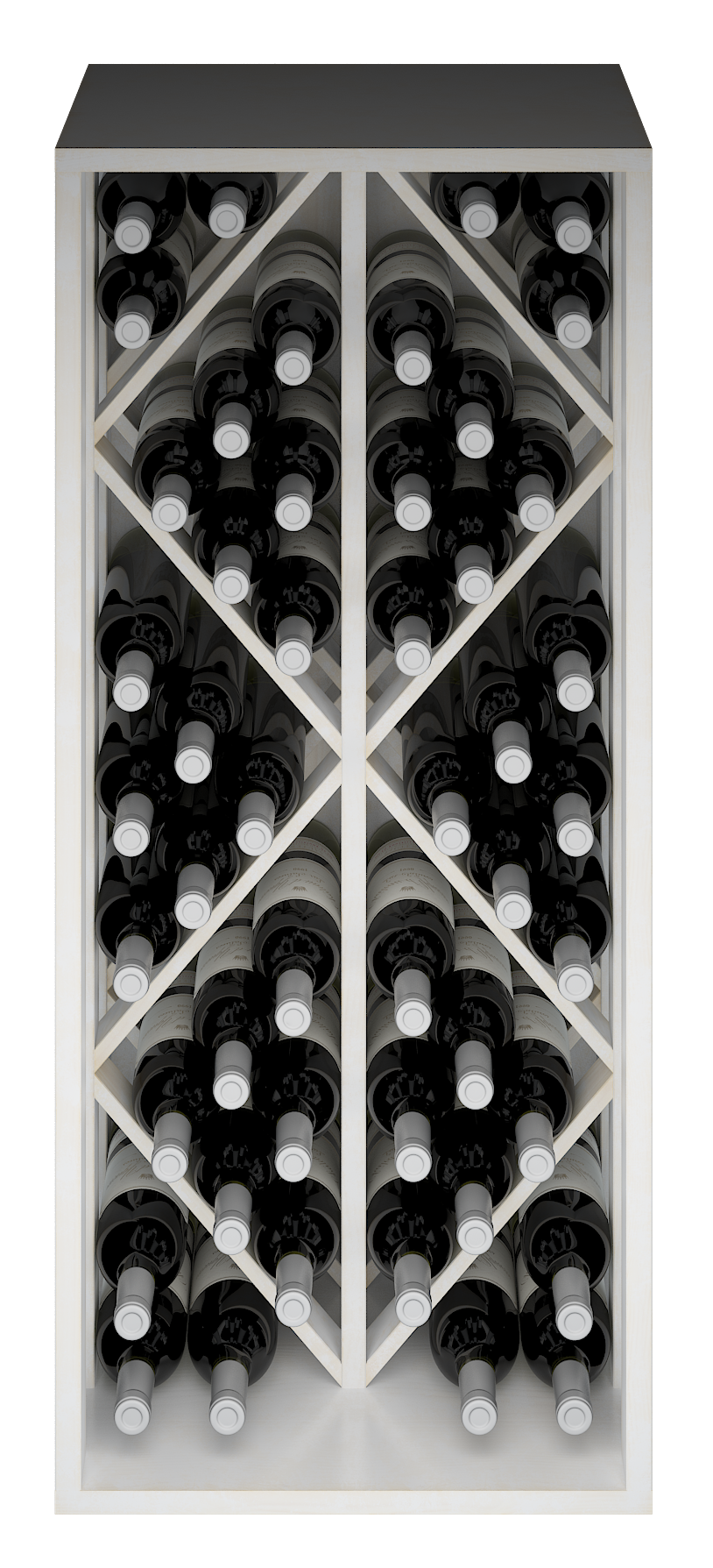 Xi: Hand Crafted Pine 48 Bottle Capacity Wine Rack