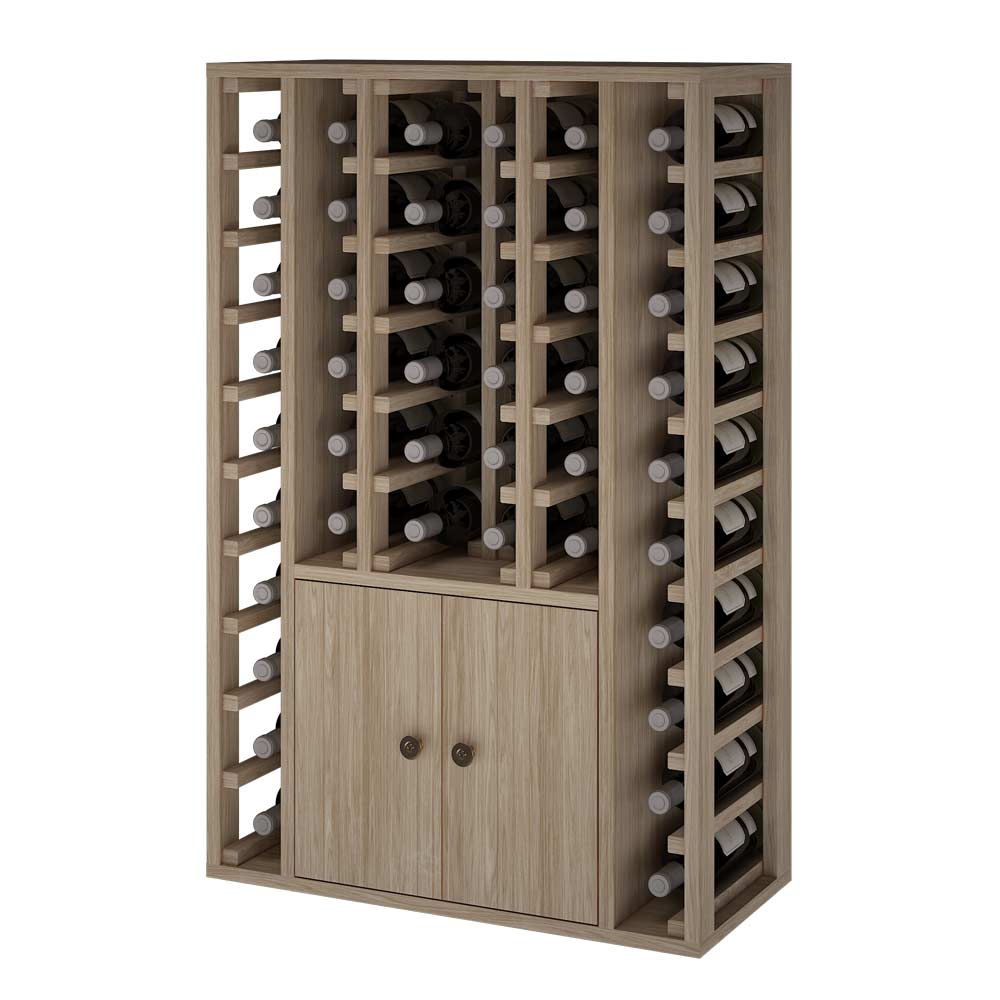 Xi: 44 Bottle Capacity Wine Rack With Storage Compartment