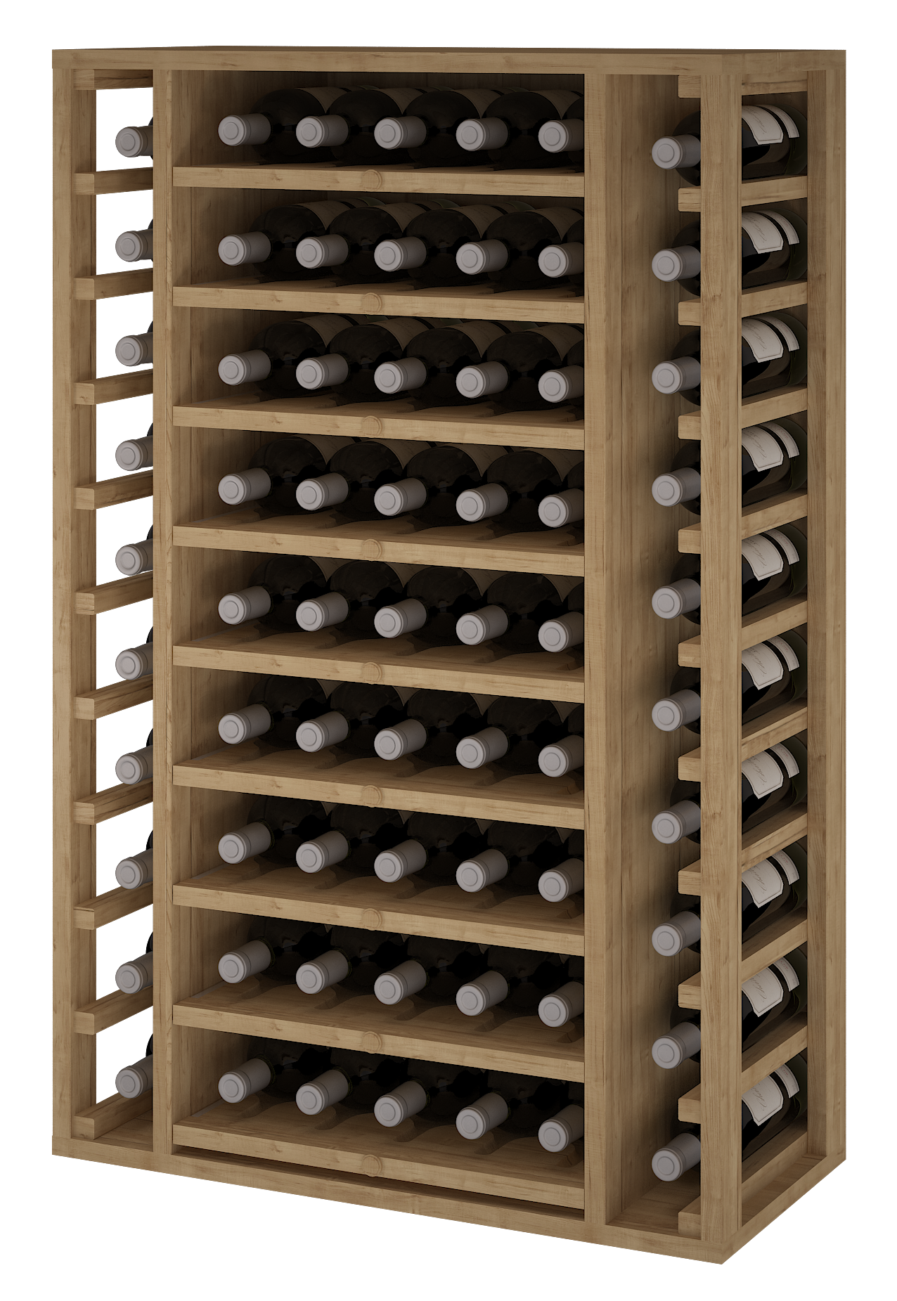 Xi: Coloured Pine 65 Bottle Capacity Wine Rack