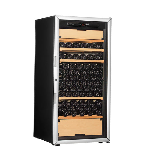 AtreVino: 151 Bottle Capacity With Three Temperature Variable Compartments Wine Cabinet (OXM3T151NVSD)