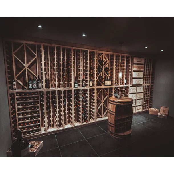 Xi: Prestige Dark Pine 102 Bottle Capacity Wine Rack