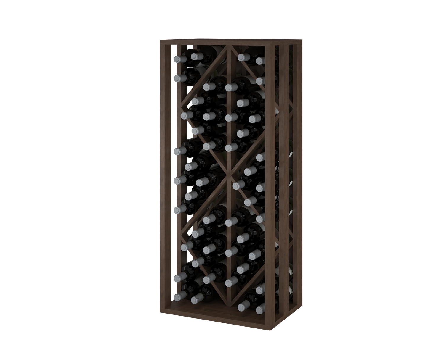 Xi: Hand Crafted Pine 48 Bottle Capacity Wine Rack